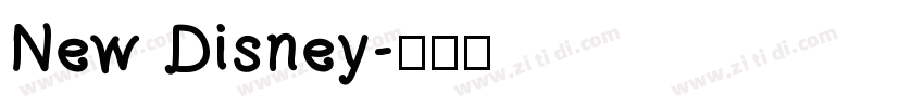 New Disney字体转换